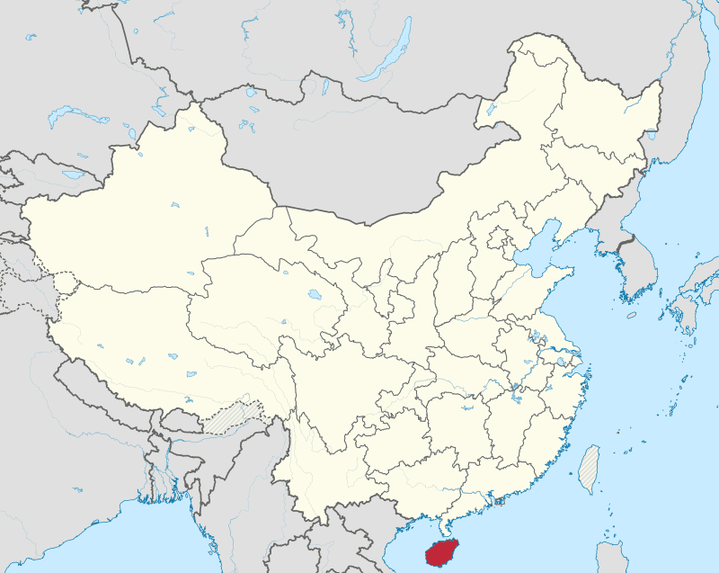 A map showing the location of china.