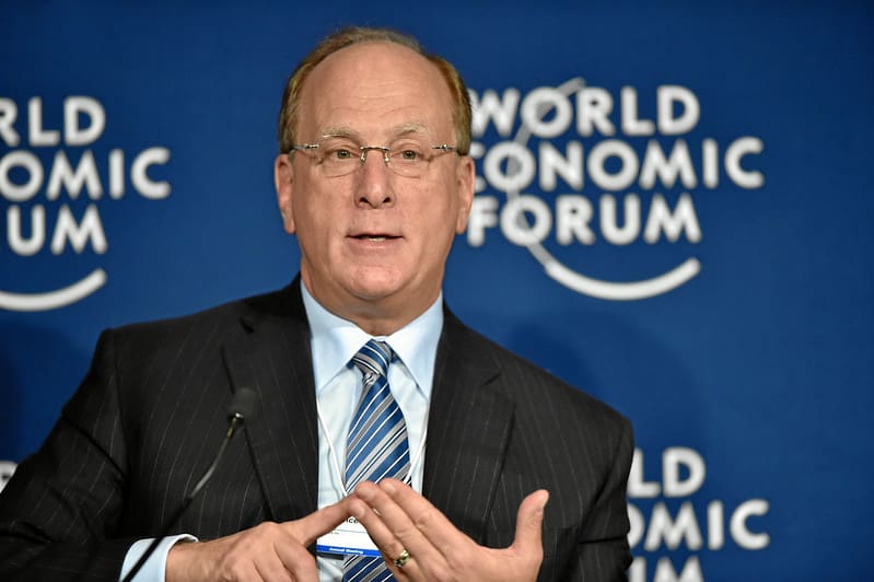 Larry Fink speaking at WEF